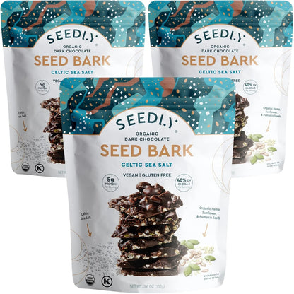 Celtic Sea Salt Dark Chocolate Seed Bark
